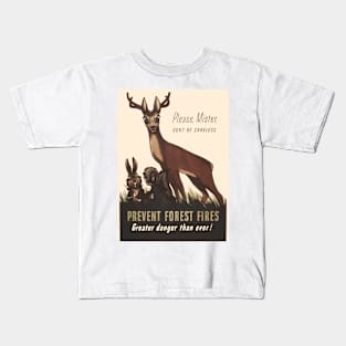 Prevent Forest Fires Trio Kids T-Shirt